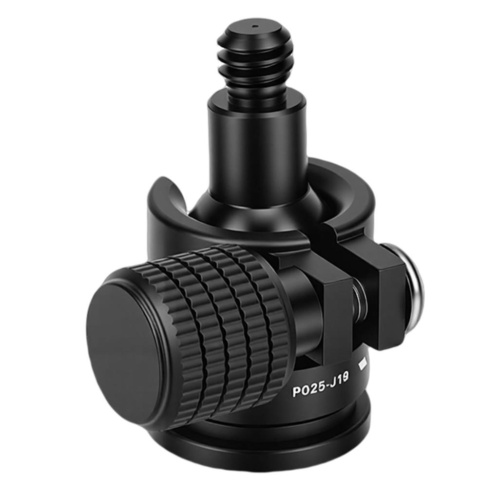 Ball Head Aluminum Alloy 360 degrees Rotating Ball Head with 1 4 Threaded Port for Camping Equipment