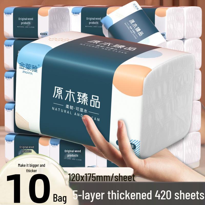 420-Pack Large Facial Tissue & Paper Towel Family Set
