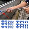 30pcs Glue Pulling Tabs Car Body Dent Removal Pulling Tabs Paintless Dent Repair Tools Glue Puller Tabs Set Blue Glue Pull Tabs pulling block puller