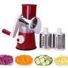 Manual Cheese Grater Multifunctional Rotary Food Shredder Stainless Steel Drums 3 In 1 Manual Rotary Vegetable Slicer Household