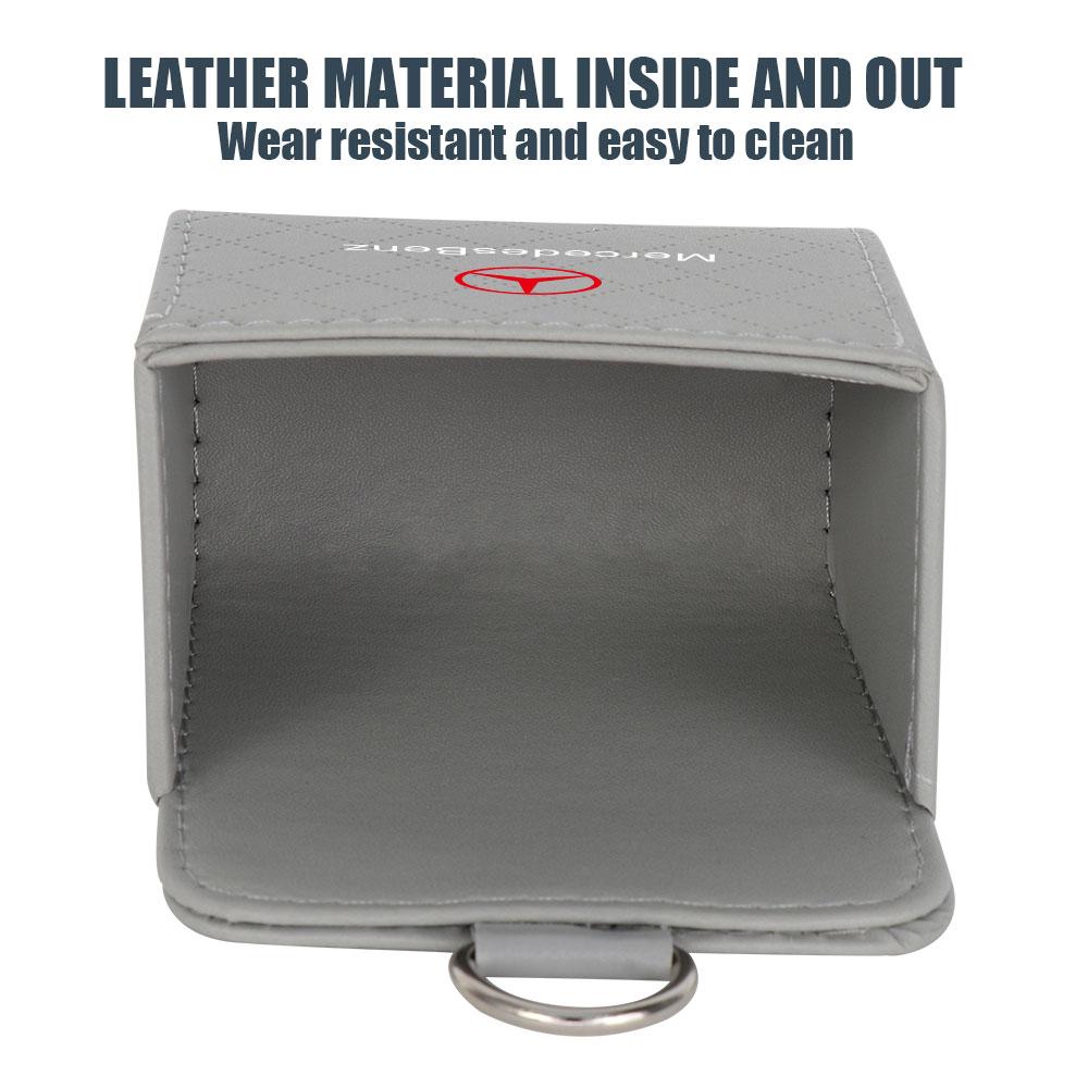 Car Air Outlet Storage Box Car Badge Sundries Pack Decorate Auto Goods For Mercedes Benz AMG W124 W202 W203 W204 W210 W211 W220