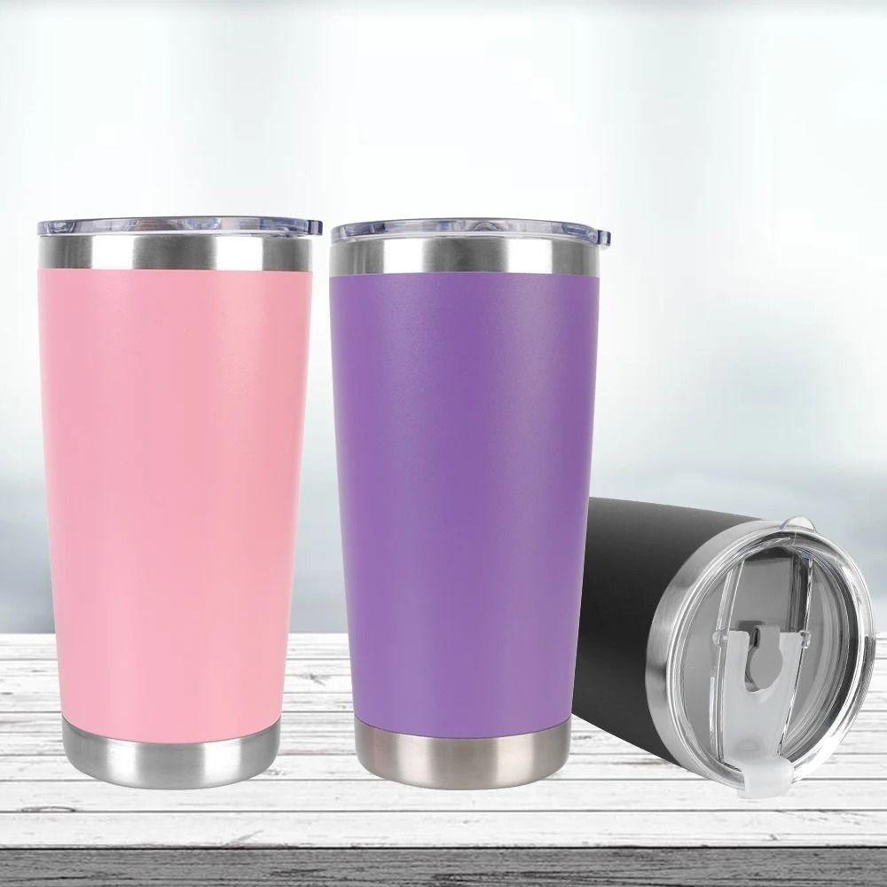 20oz Car Thermos Cup 304 Stainless Steel Tumbler Thermal Mug Insulation Water Bottle  Travel
