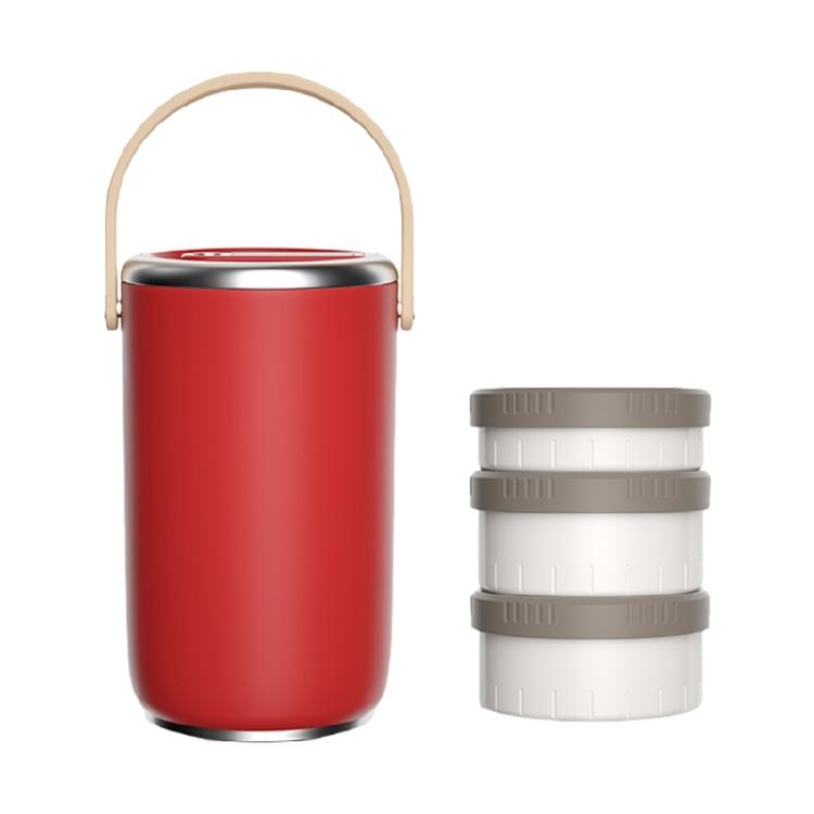 Stackable Lunch Jar with Handle Portable Leak Proof Bentos Box Stainless Steel Vacuums Insulated Food Container