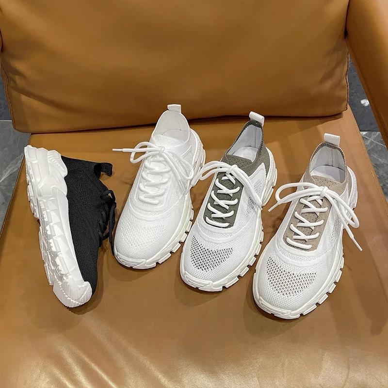 Fashion Women's Versatile Sports Shoes 2025 Spring and Autumn Breathable Outdoor Running Casual Flat Sole Comfortable Low Top Shoes