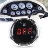 2in Fuel Level Gauge LED Digital Display Smart Red Light Alarm for Marine Boat CarAmerican Standards Black