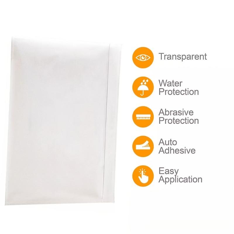200pcs Clear Self-Adhesive Shipping Label Sleeves 11.5x14cm Waterproof Mailing Envelopes Top Loading Packing List for Businesses
