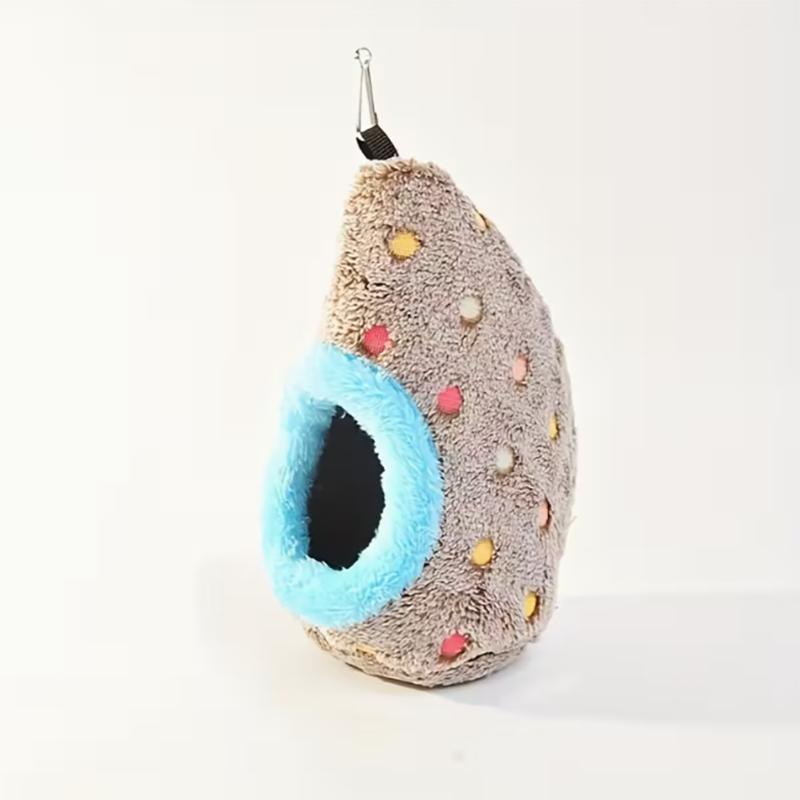 Autumn and winter plush nest small and medium-sized parrot plush thick cold insulation warm peony budgie nest hanging nest
