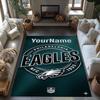 Philadelphia Eagles Customizable Name Area Rug Perfect For Outdoor Living Rooms Study Room Hallway Antislip Rug Decorate Offices