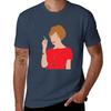 Joan Holloway Tshirt Basic Solid Color Short Sleeve Cotton Top