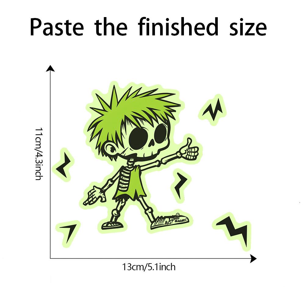 

Fun-yg002 Мультяшный светящийся в темноте череп для маленького мальчика, спальня, гостиная, переключатель, паста для украшения дома, настенная паста 12*12CM/fun-yg002