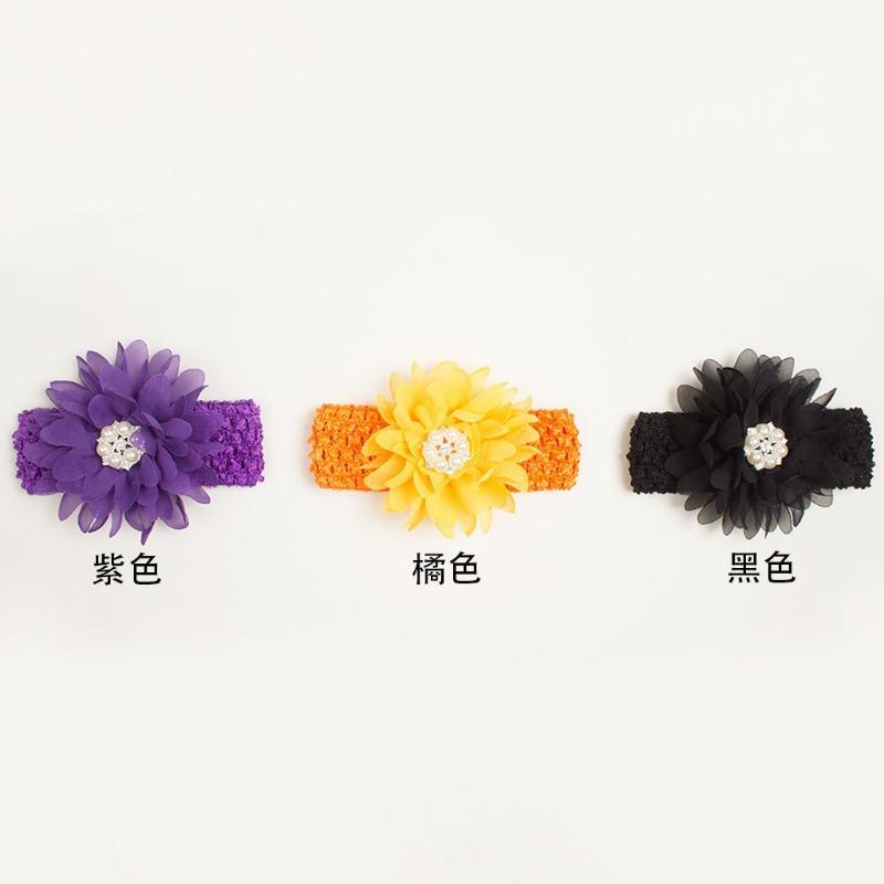 

New hollow flower baby headband, children s headband with beads, thin comfortable baby hair accessories