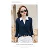 Autumn Winter Women's Long Sleeve T-Shirt Lapel Collar Casual Top