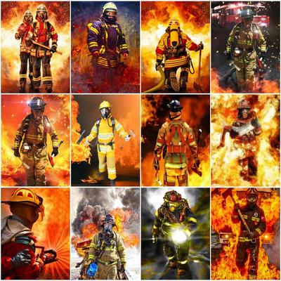 5D DIY Diamant Malerei Feuerwehrleute Kreuzstich Kits Figuren Diamant Stickerei Verkauf Mosaik Bild Home Decor Geschenk