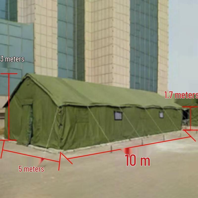Upgraded Heavy-Duty Outdoor Command Tent 5x10M