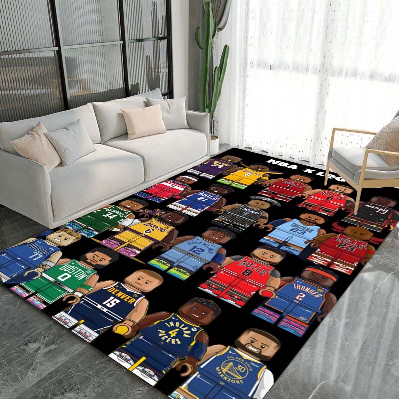 Nine Styles of High-definition Basketball Rugs, Suitable for Living Room, Bedroom Home Decoration, and Children's Gifts.