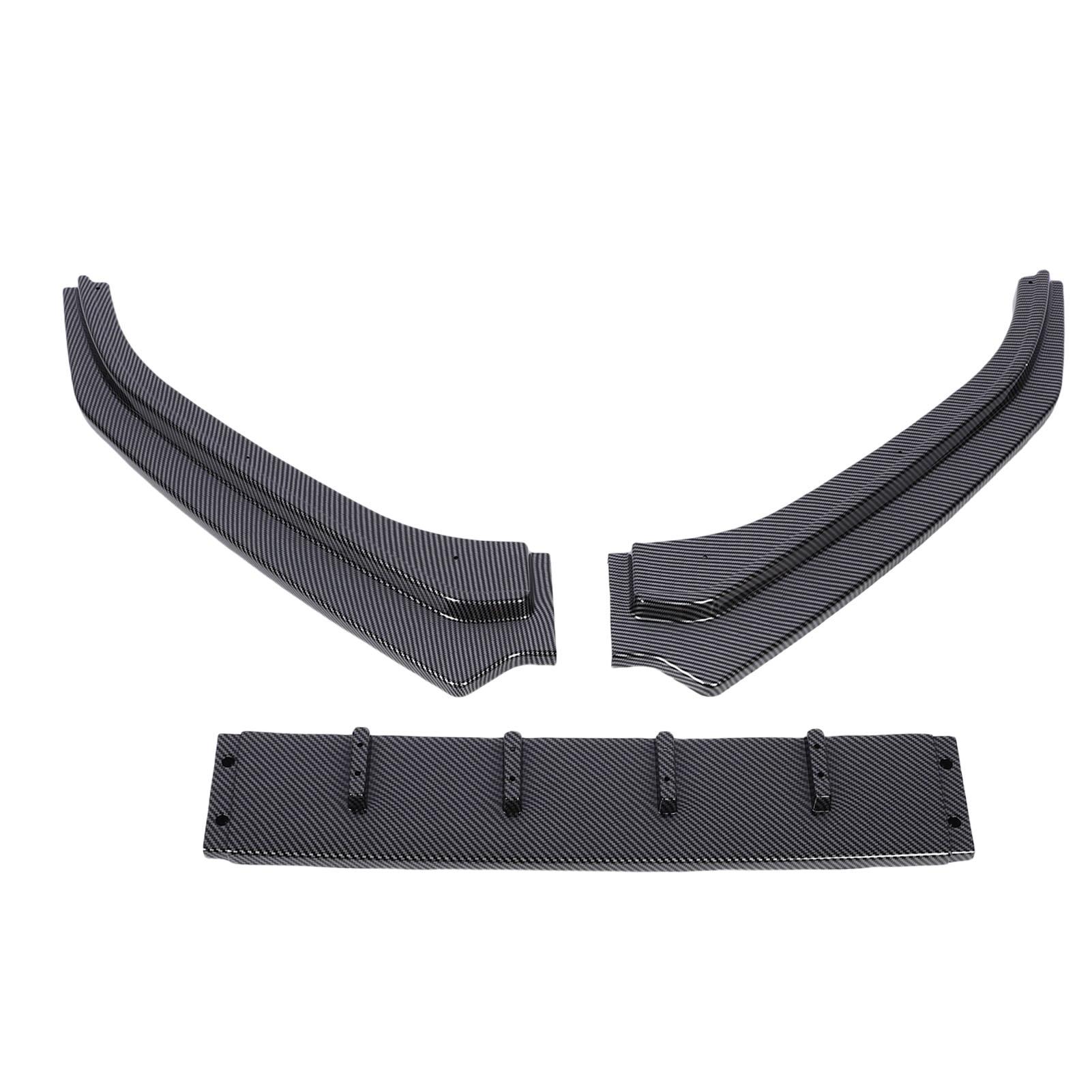

3pcs Front Bumper Lip Splitter Spoiler Body Kit Improve Aerodynamics Bumper Lip Diffuser Replacement for MK5 6R 2010