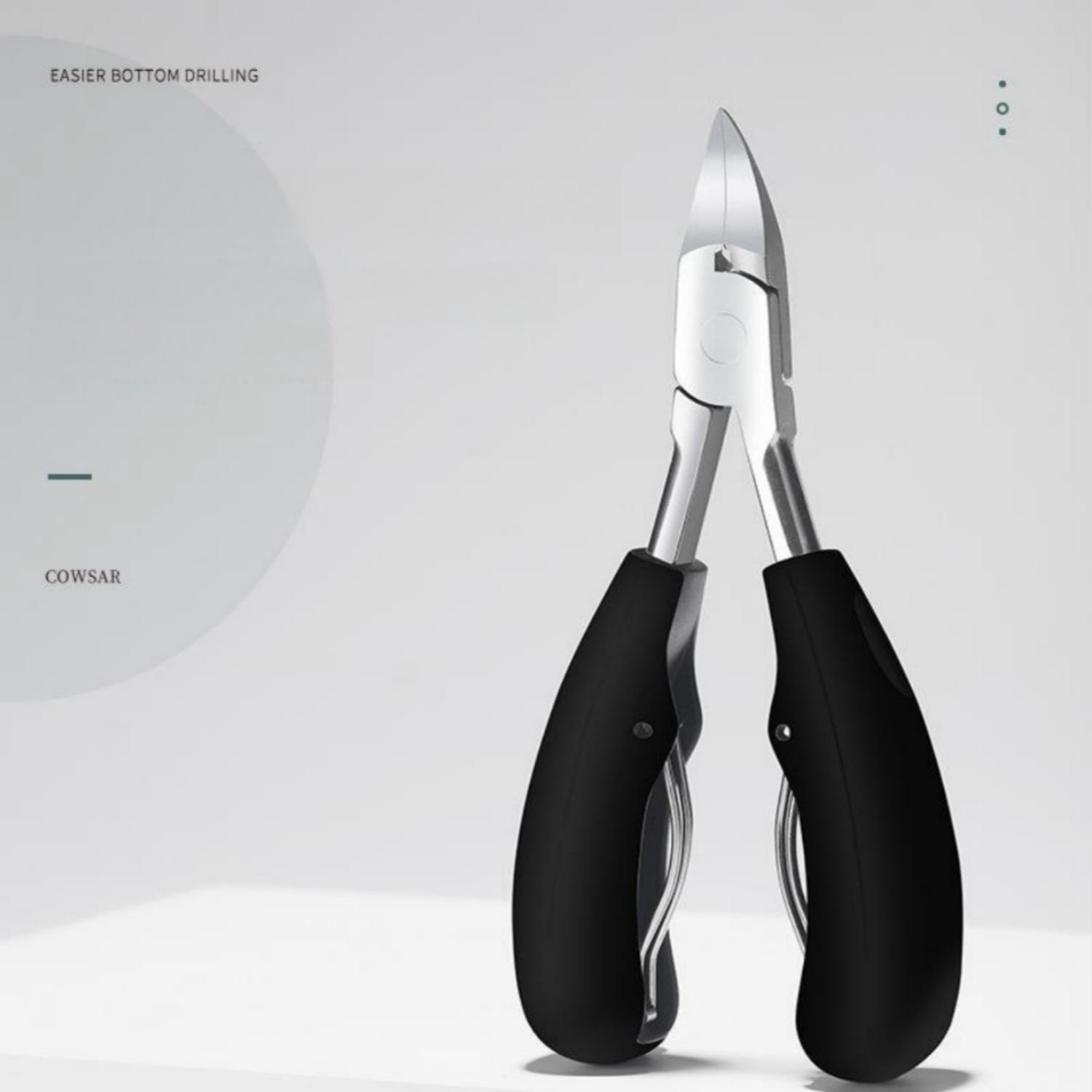 

Профессиональные кусачки для ногтей на ногах, кусачки для вросших ногтей, инструмент для удаления толстых омертвевших клеток ногтей, супер острые изогнутые лезвия, инструменты для ногтей чёрный