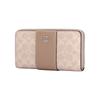 Coach 19 Brand Logo Zipper Wallet Coated Canvas Women wallet Beige CW947-SVPWH