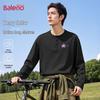 Baleno Men's Oversized Henry Collar Long-Sleeve T-Shirt