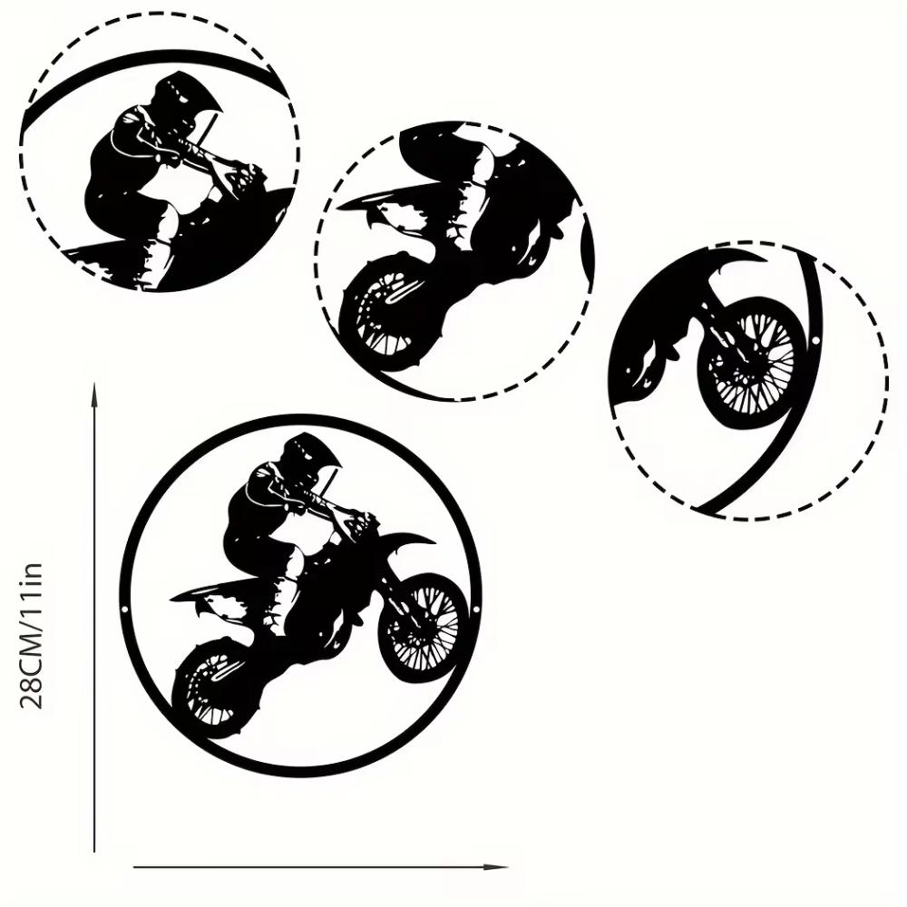 1 buc. Semn de motocicletă de artă pe perete pentru motocicliți Decor metalic pentru garaj și motociclete Un semn de peșteră pentru bărbați fascinanti perete modern