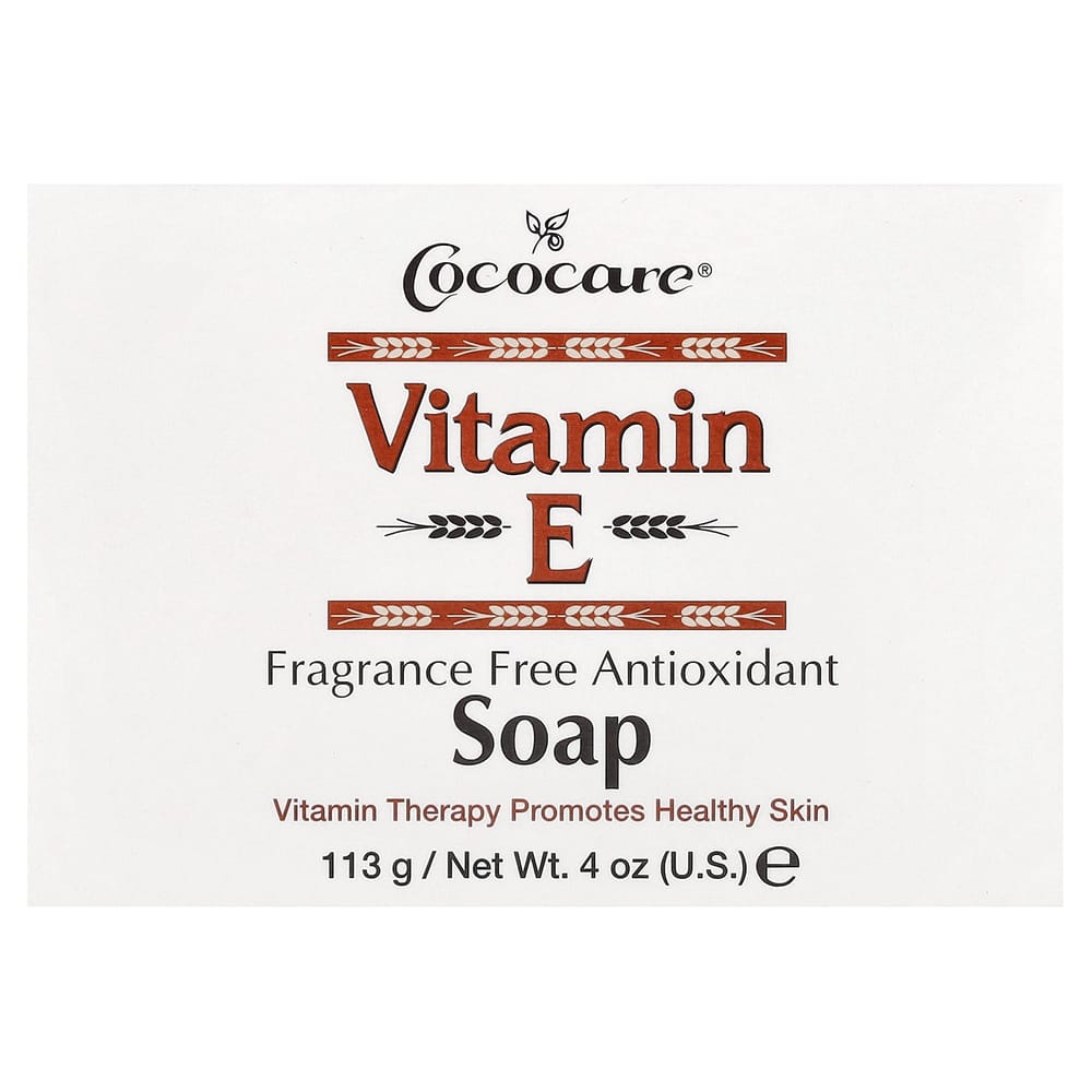 CocoCare Fragrance-Free Vitamin E Soap Bar, 113g (4oz)
