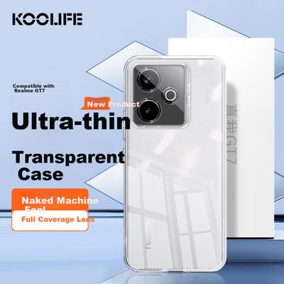 Phone Case for Realme GT7, Protective Cover with Full Lens Protection, Simple Skin-Friendly Transparent Soft, Fingerprint-Resistant Back Cover