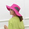 Fishing Sun Hat Breathable Wide Brim Ultralight Foldable Drawstring Closure Washable Summer Mosquito Net Hat Sun Protection Hat Camping Supplies