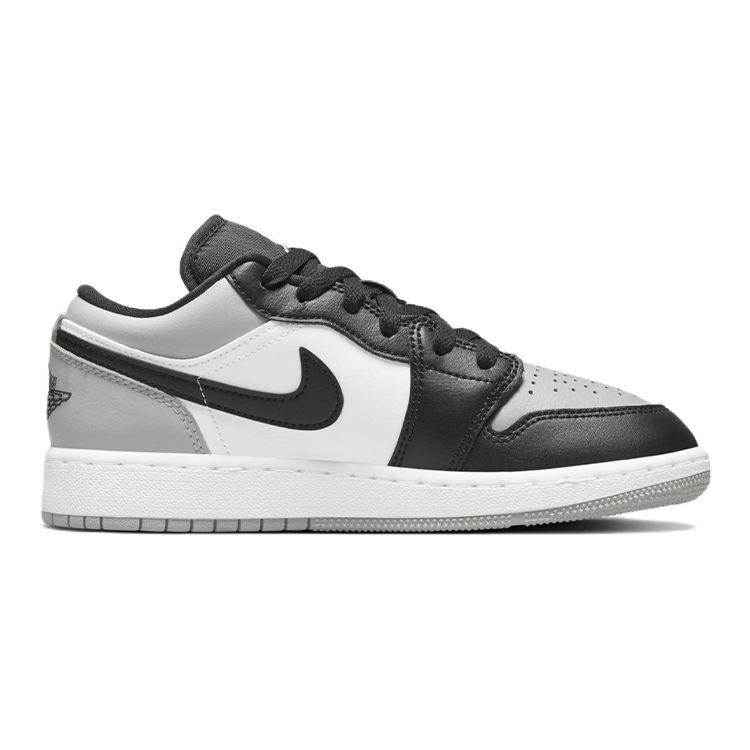 Air Jordan 1 Low GS Light Smoke Grey Black White 553560-052