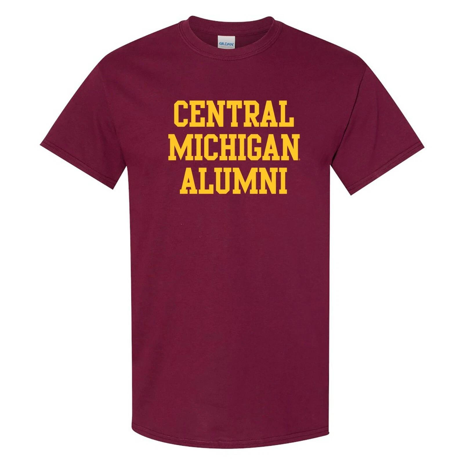 Central Michigan Chippewas Basic Block Alumni Collegiate T Shirt - Maroon 3XL