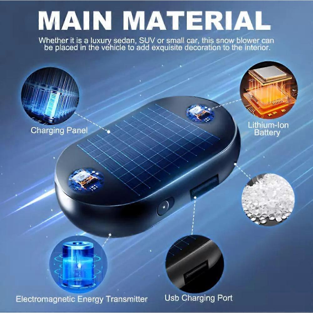 3 pièces Dispositif électromagnétique de déneigement de voiture antigel Instrument de déneigement Voiture solaire Déneigeuse Dégivreur Pare-brise Dégivreur