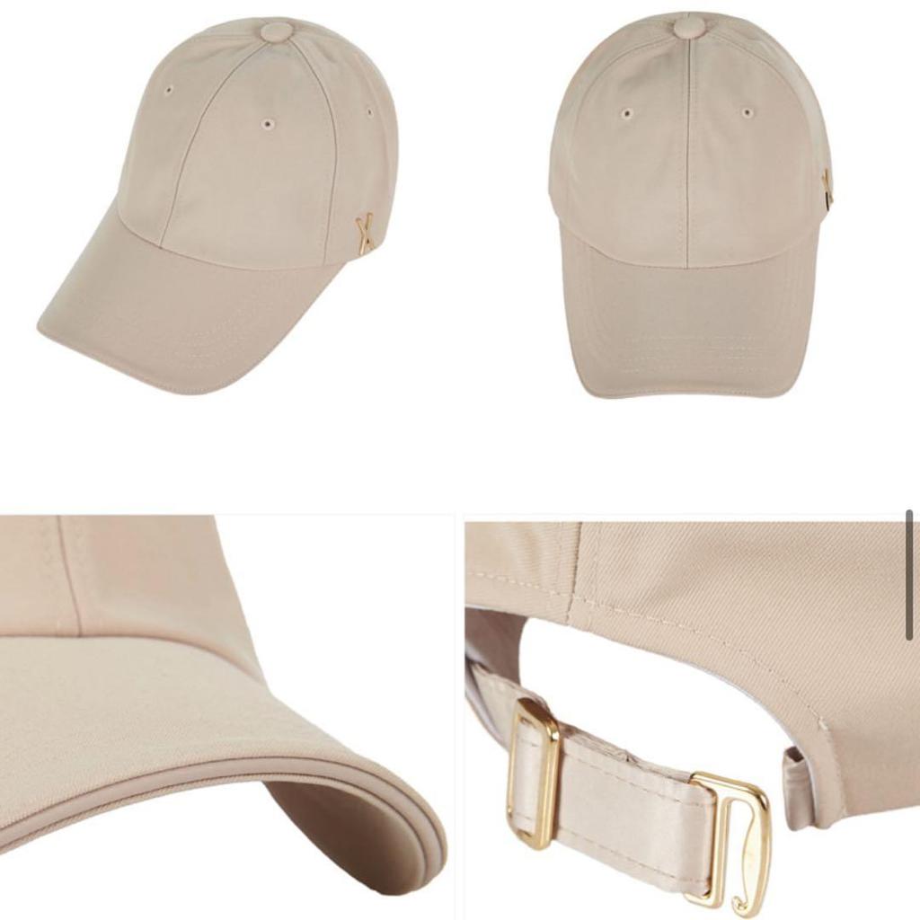 [USED] Limited-time Offer: VARZAR 637 Authentic Bazar Beige Cap with Gold Studs
