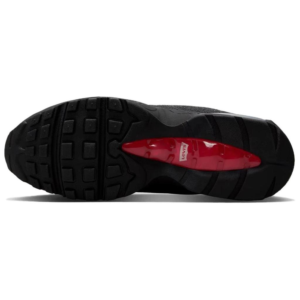 Nike Air Max 95 OG Svart Antrasitt Unisex Sneakers Gym-Rød HM4743-001