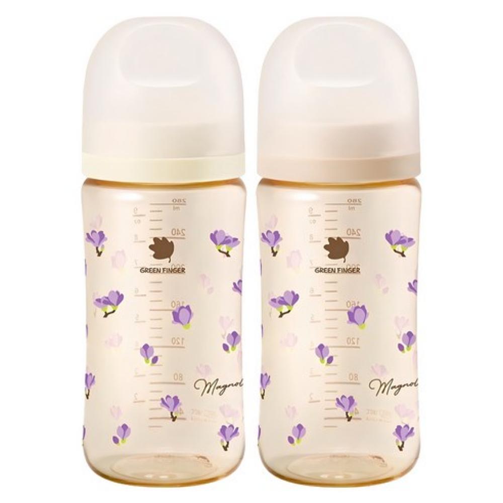 BebeGrow PPSU Baby Bottle Twin Pack Wide Neck Anti-Colic Feeding Bottle