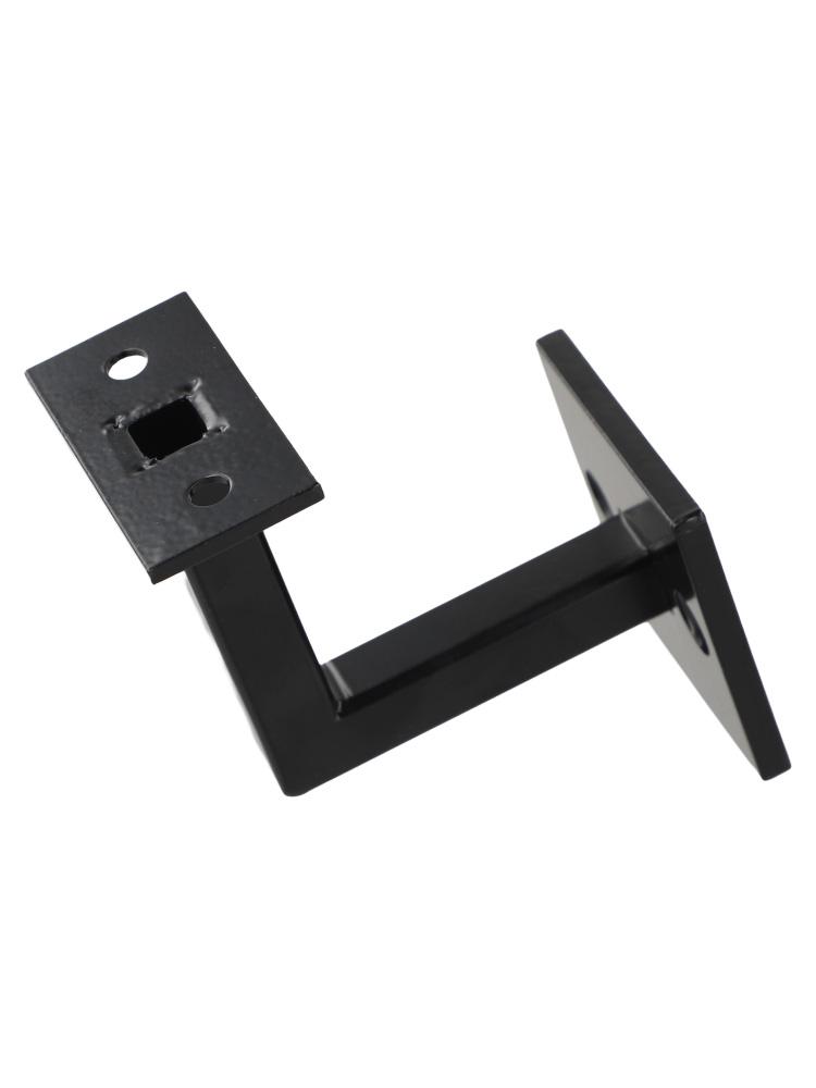 For Commercial Buildings Hand Rail Support Black Handrail Bracket 2.6 Inches In Height Easy Installation Robust Base Design