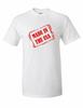 Hergestellt in den USA T-Shirt Vereinigte Staaten Amerika Lustig National Rot Stempel Weißes T-Shirt