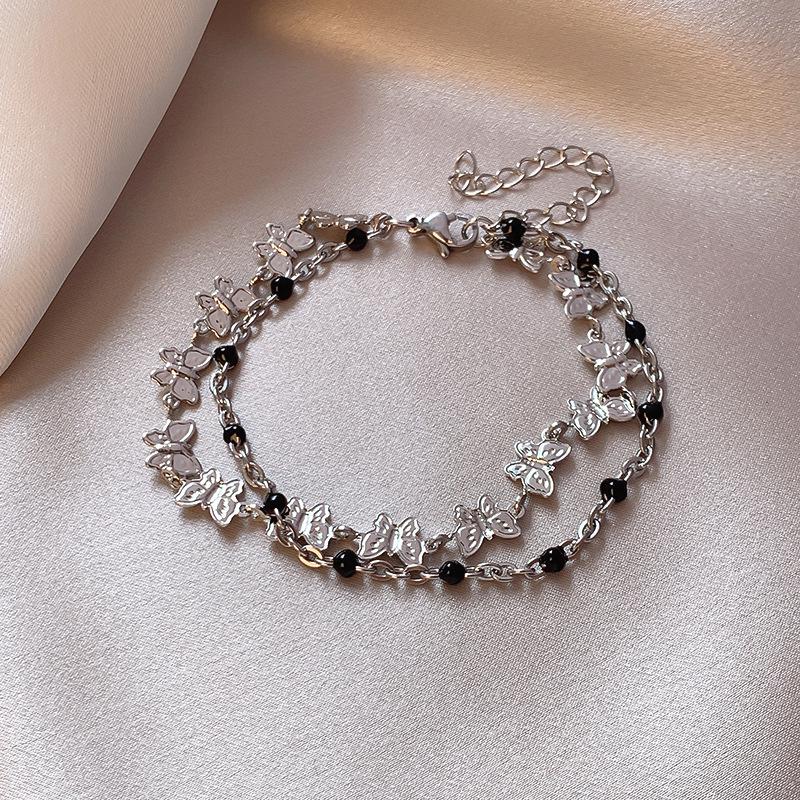 2025 Trendy Pearl Zircon Flower Bow Bracelet: Women's Chic, High-End, Versatile Design