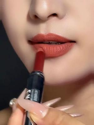 Double-Headed Lip Liner Lipstick No Stain On Cup Not Easy To Fade Cinnamon Milk Tea Plain Nude Brown White Official Authentic Products