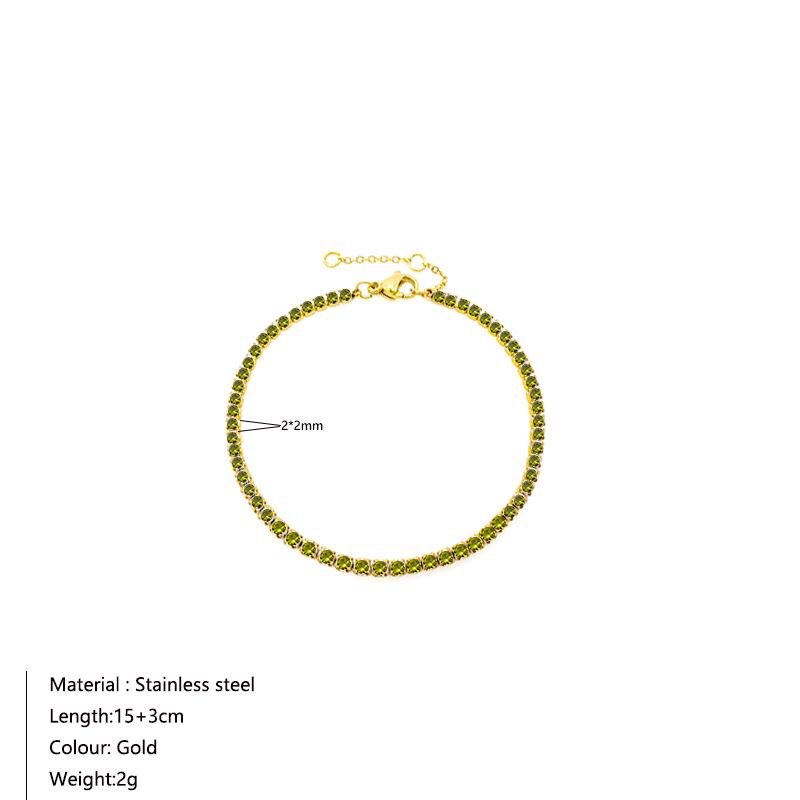 European & American Luxury Geometric Zircon Tennis Bracelet