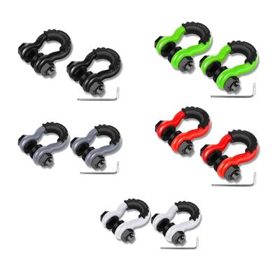 High-performance Bow Shackles 3/4" D-Ring Shackle Unbreakable Carbon Steel for Offroad  Vehicles Truck Recovery