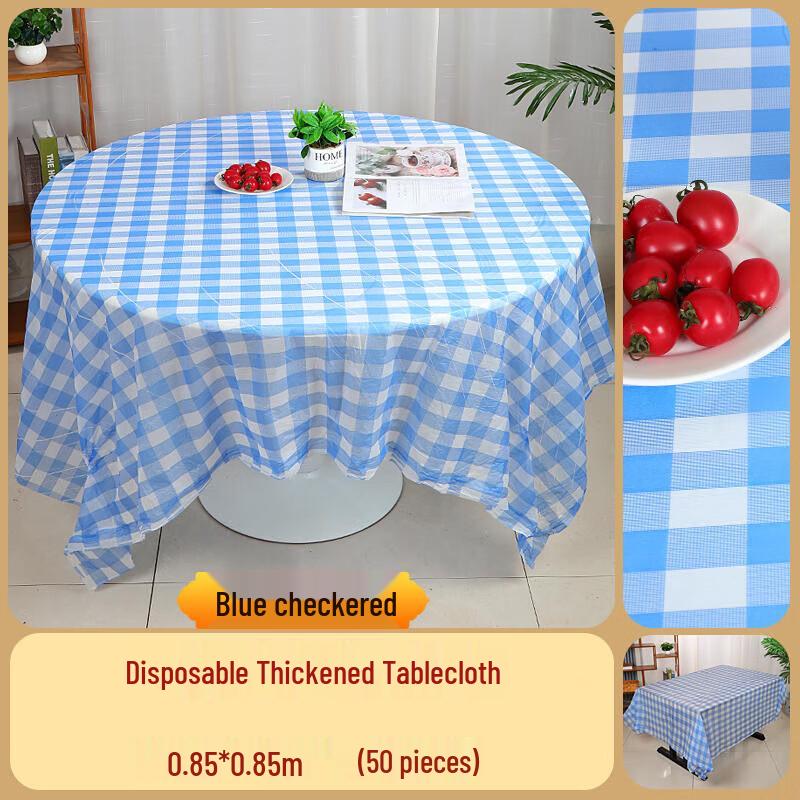 Homeglen Disposable Plastic Tablecloths (50ct)