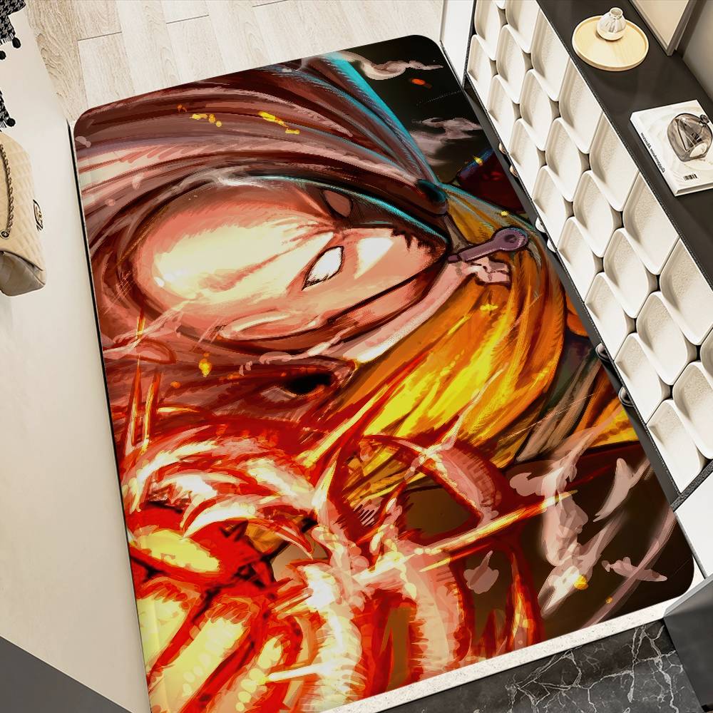 Superhero Anime One Punch Man Door Mat Kids Room Bedroom Decoration Balcony Anti-Slip Doormat Living Room Doormat Area Rug