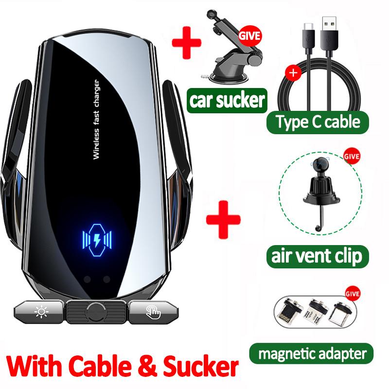 Быстрое автомобильное беспроводное зарядное устройство 300 Вт для Samsung Galaxy Note 20 — фото 24