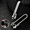 Pocket Clip Waist Belt  Car Key Ring Titanium Alloy EDC Keychain Carabiner Hook Clip Hanging Buckle Outdoor Home EDC Tools