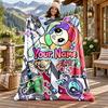 Dandys world Kişiye Özel İsimli Flanel Battaniye Kişiselleştirilmiş Yumuşak Sıcak Peluş Atkı Battaniye Aile Arkadaşlara Özel Hediye