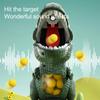 Dinosaur Shooting Toys , Movable Target Shooting Games For 4 5 6 7 8 Years Old With Foam Balls, LED Score Record, Spray Effect