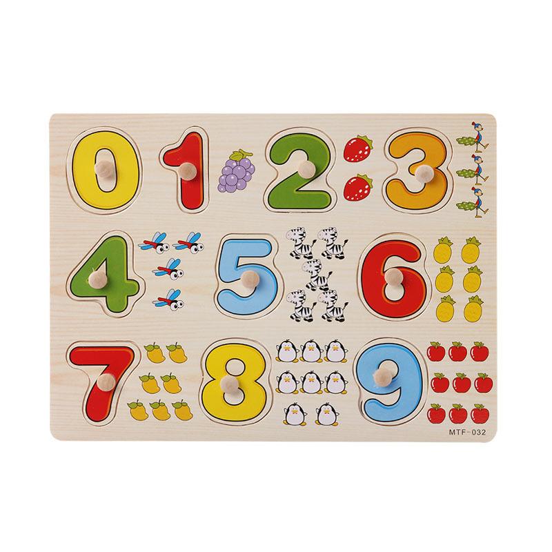 Montessori Wooden Toy Baby Puzzle Educational Toys For Children Game Puzzle Board Jigsaw Child Wooden Puzzles For Kids 2 3 4 Y