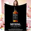Classic Jack Daniel'S Tennessee Whiskey Flannel Printed Blanket Thick Warm Throw Blanket For Living Room Kids Room Party Decor Holiday Gift
