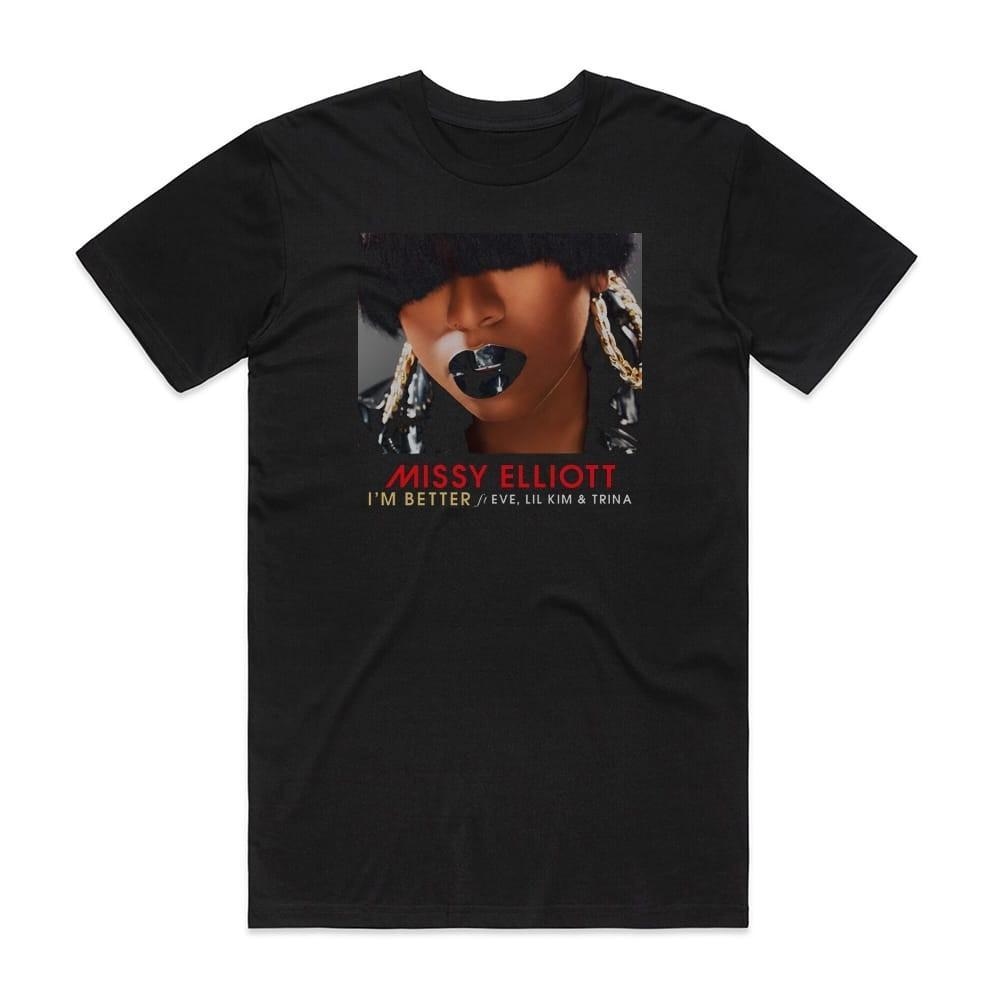Missy Elliott Im Better 1 Album Cover T-Shirt Black H968