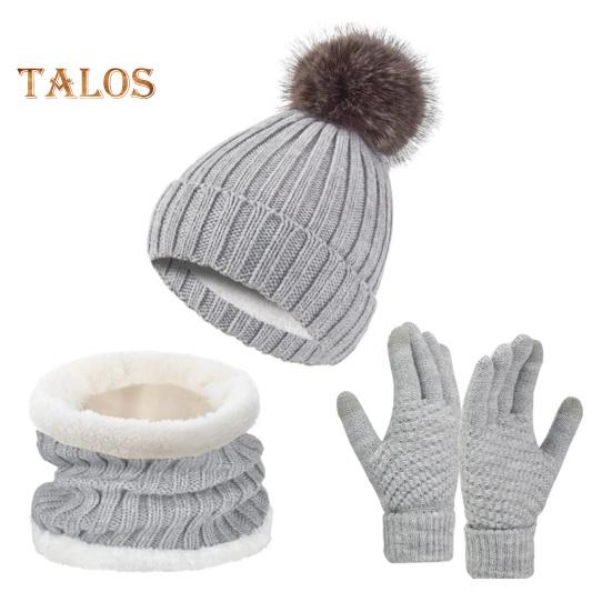 

3 шт./комплект. Унісекс. Зимова шапочка-шапка. Набір рукавичок. Товста в’язана тепла шапка. Рукавички. Еластичний захист для вух. Вітронепроникна зима. сірий