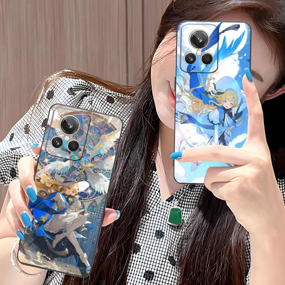 Wuthering Waves Phoebe Handyhülle für Realme 15 14 13 12 11 10 9 Pro Plus T i Lite 5G Bunte Druckabdeckung Smartphone Luxus